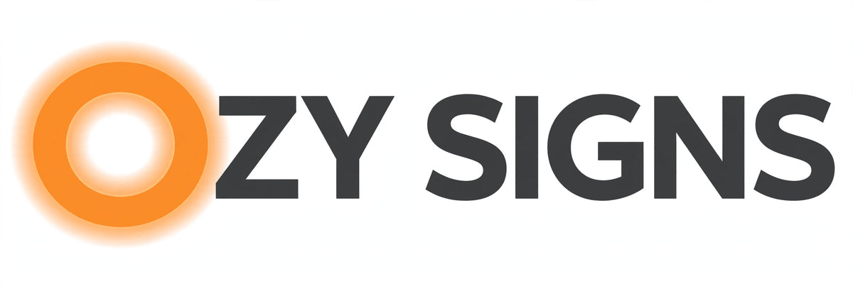 OZY SIGNS wordmark logo