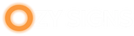 OZY SIGNS wordmark logo for dark header